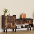 thumbnail image 6 of ZOPEND 50" Entryway Shoe Bench with Hidden Storage,Shoe Organizer Storage Bench with Shelf and Cabinet Entryway Bench for Bedroom Living Room and Hallway, 6 of 7