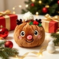 thumbnail image 6 of Cute Plush Stress Relief Toy, Christmas Fidget Squeeze Toy for Holiday Party Favor, Desktop Tabletop Decor, Christmas Stocking Stuffer Gift (8cm/3.15in), 6 of 9