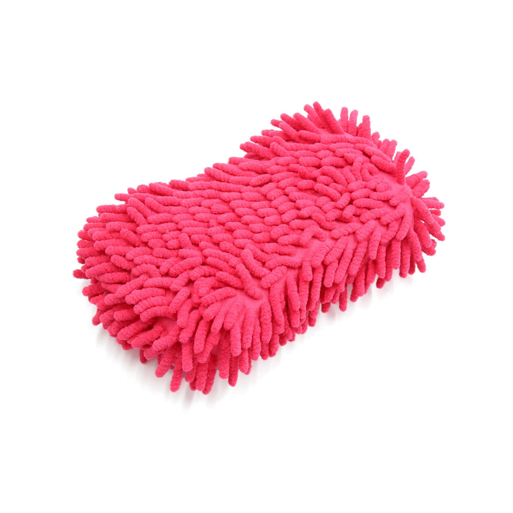 Fuchsia Microfiber Chenille Car Wash Sponge Care Washing Brush Pad