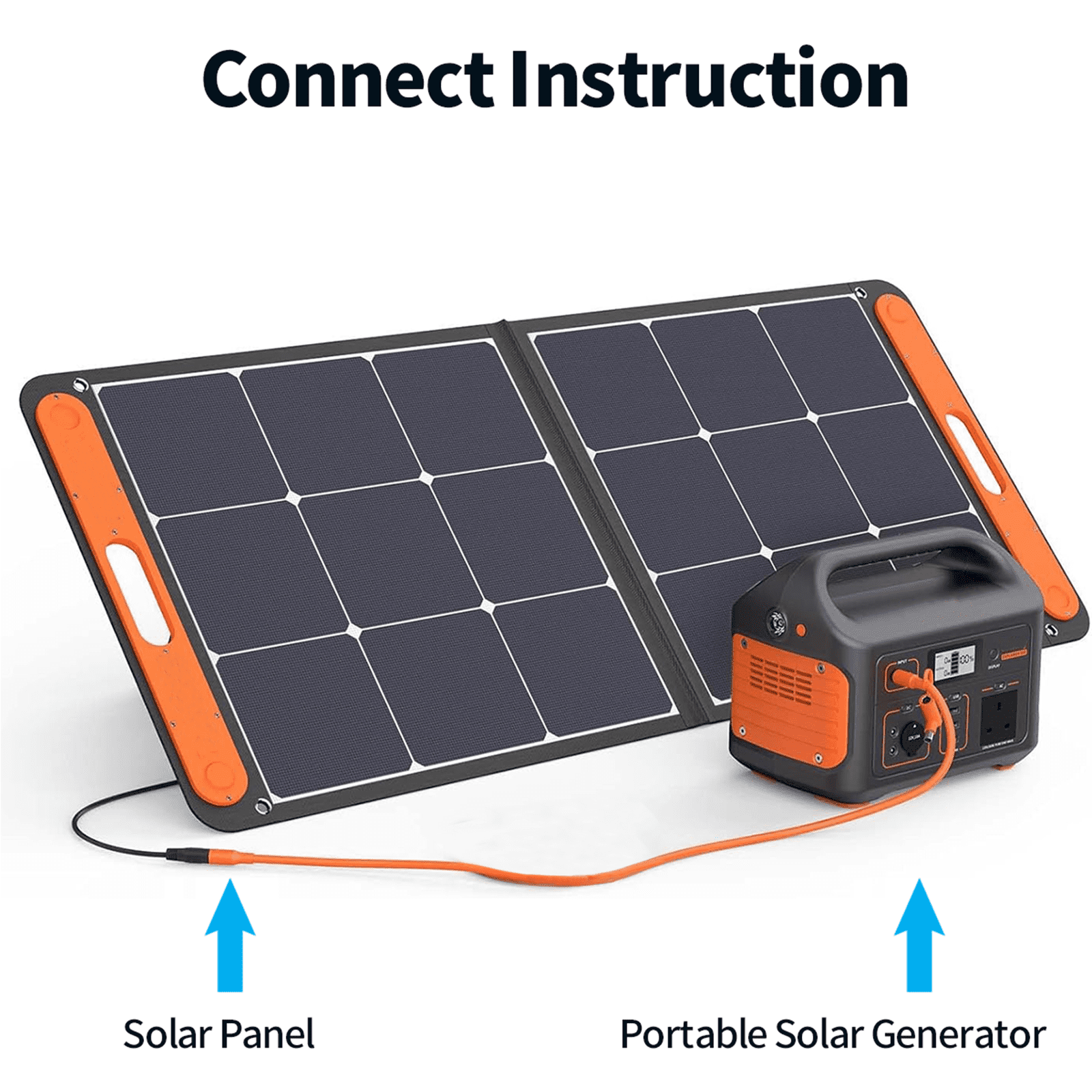 Tonton 20FT 6M Orange DC7909 Extension Cable for Solar Panel Compatible with GZ Yeti Aker Jackery