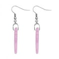 thumbnail image 4 of Pink Glass Stainless Steel Dangle Drop Earrings for Women Jewelry Birthday Christmas Gifts for Women, 4 of 7