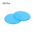 thumbnail image 3 of Uxcell PVC Game Chips 3/4 Inch for Game Playing Marker Transparent Blue Pack of 150, 3 of 4