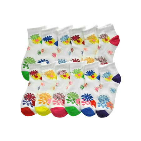 

Angelina Cotton Blend Low Cut Trainer Socks (12-Pairs)