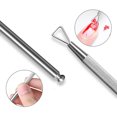 thumbnail image 2 of Uñas Cuticle Pusher HUOGUO de acero inoxidable de 12,5 cm, 2 of 4