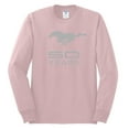 thumbnail image 2 of Wild Bobby, Ford Mustang Logo 50 Years Vintage Emblem, Cars and Trucks, Men Long Sleeve Shirt, Light Pink, X-Large, 2 of 4