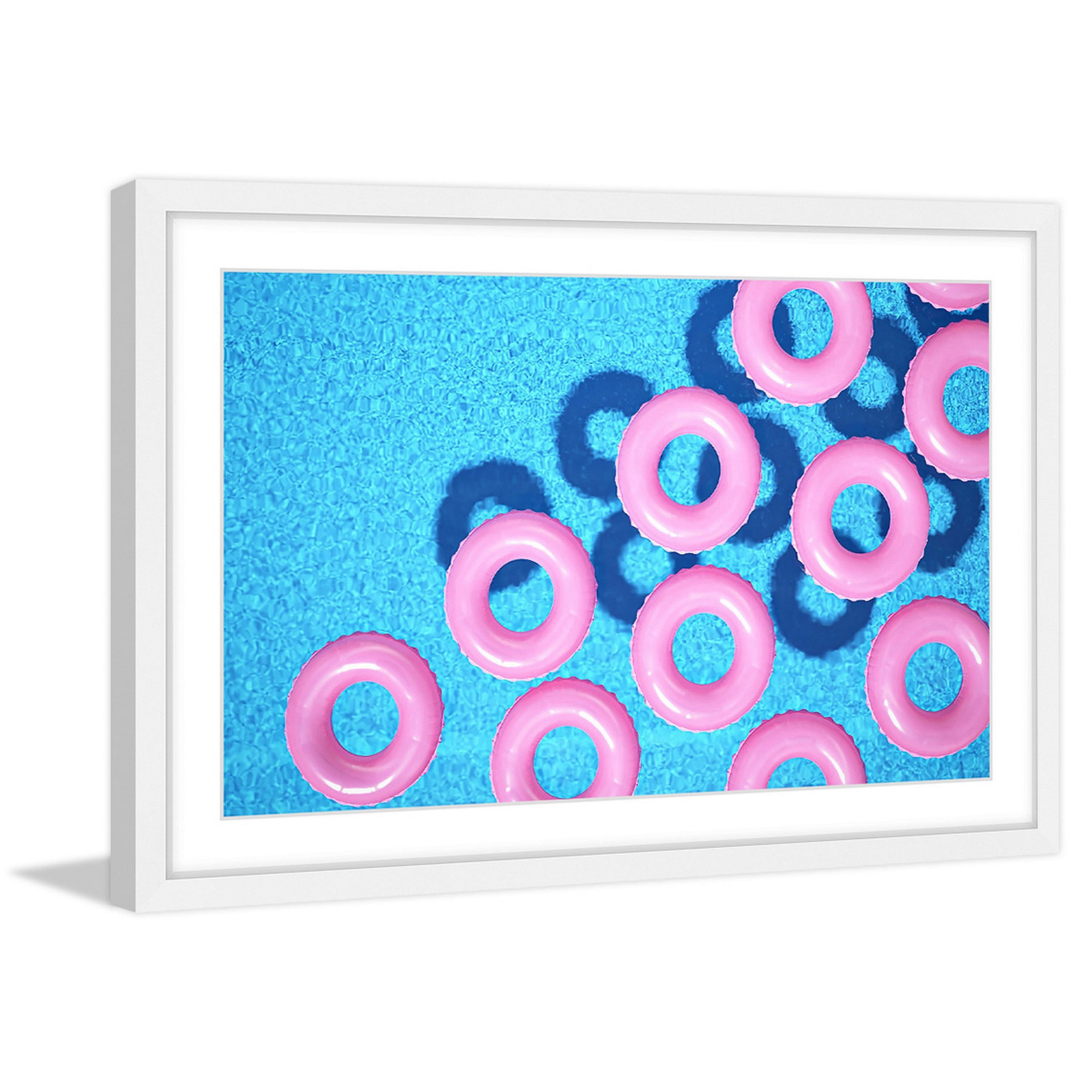 Marmont Hill "Pink Tubes" Framed Painting Print