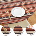 thumbnail image 4 of Elastic Hem Round Tablecloth in Bohemian Floral, Fits 38"-42" Tables, 44" Wrinkle Free Vinyl Cover for Indoor Outdoor Setting, 4 of 7
