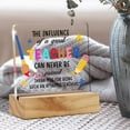 thumbnail image 5 of Teacher Appreciation Gifts Thank You Teachers Desk Decor Best Teacher Acrylic Desk Plaque Sign with Wood Stand Home Office Desk Sign Keepsake, 5 of 6