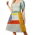 thumbnail image 2 of Vestido de manga corta Henri Matisse vestidos de mujer para mujer vestido de verano de mujer, 2 of 7