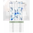 thumbnail image 6 of No Hook Shower Curtain with Snap in Liner, Farmhouse Style Blue Flowers Plants Leaves Watercolor Style Shower Curtains for Bathroom, Washable Shower Curtain Liner Set with Mesh Top Window, 60"x72", 6 of 6