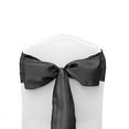 thumbnail image 3 of BalsaCircle 5 Black Accordion Crinkle Taffeta Chair Sashes Wedding Party, 3 of 8