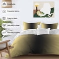 thumbnail image 3 of 3 Piece Yellow Black Ombre Duvet Cover Set Twin Size, Microfiber Comforter/Quilt Cover with Corner Ties and 2 Pillowcases, Modern Gradient Abstract Art All Season Soft Bedding with Zipper Closure, 3 of 8