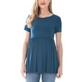 thumbnail image 4 of Bearsland Women's Short Sleeve Maternity T-Shirt Pregnancy Clothes, 4 of 7