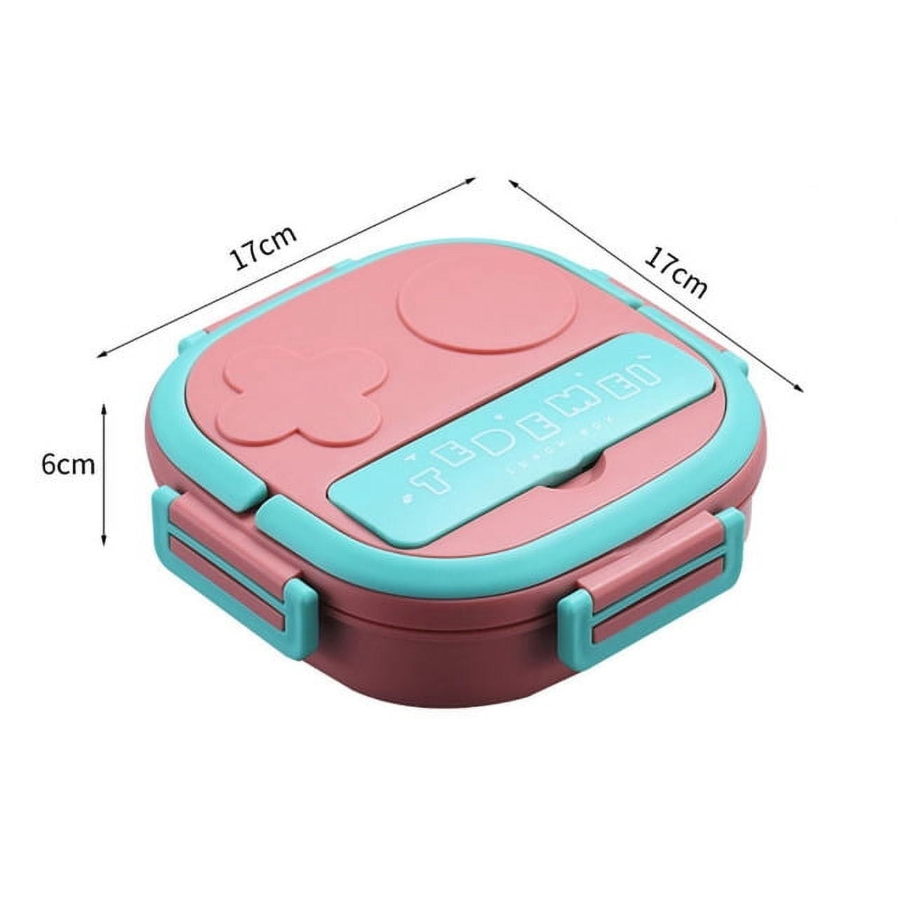 MOPOOR Stainless Steel Lunch Box, Mini Bento,Easy Open Leak Proof Food Containers with Silicone Lids - Perfect Metal Toddler Lunch Box for Daycare and School