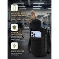 thumbnail image 5 of Magnetic Gym Bag for Women Men, Neoprene Water Bottle Carrier Bag with Strap fits 18-40oz, Crossbody Bag with Pockets, 5 of 8