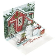 Lang Companies, Snowman's Farmhouse Popup Card