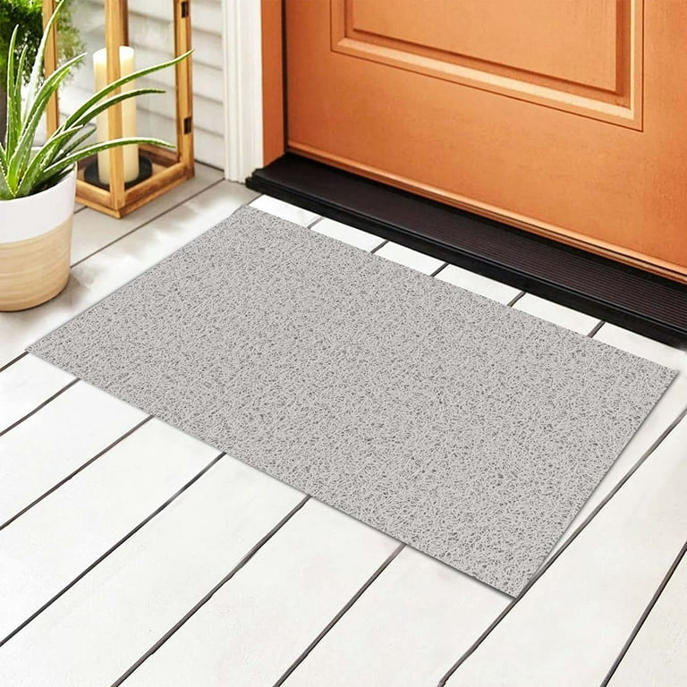 1pc Linen Doormat, Yellow Carpet, Outdoor Mud Rug, Modern