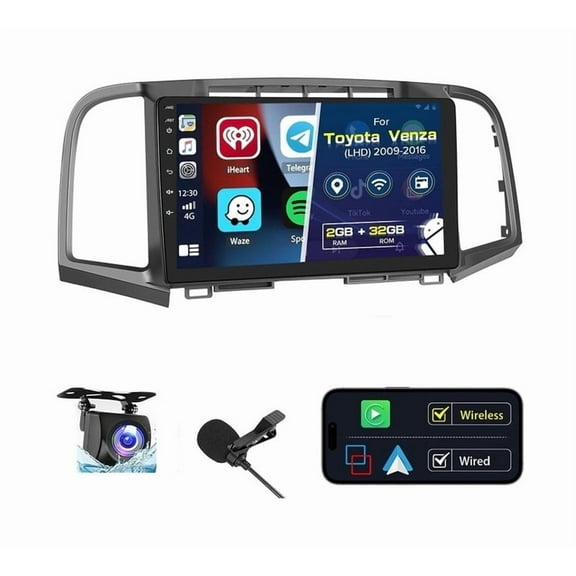 Torovo Car Radio Stereo Toyota Venza 2009-2016 Android Carplay GPS 2 32G