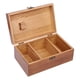 thumbnail image 2 of Caja de costura de madera, portaherramientas de costura, vacía, retro, con compartimentos, regalo para, 2 of 9