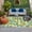 GoldenRod Blue, variant on Summer Lemon Outdoor Rug 5x7 Ft, Non Slip Washable Area Rug, Yellow Green Watercolor Botanical Aqua Striped Patio Rugs Carpet Runner, Large Floor Mat for Indoor/Outdoor Deck Porch Camping