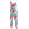 thumbnail image 4 of SILVERCELL Girls Casual Sleeveless Jumpsuits Overalls Adjustable Spaghetti Strap Loose Romper Long Pants with Pockets, Size 3-10 Years, 4 of 8