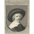 thumbnail image 2 of Gerard van Nijmegen 19x24 Black Ornate Framed Double Matted Museum Art Print Titled: Portrait of Frans Gijsels (1776), 2 of 5