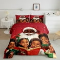 thumbnail image 2 of Manfei Santa Claus 3pcs King Size Comforter Sets,Festival Xmas Bedding Comforter Set,Christmas Gifts Super Cozy Bedding Set,Ultra Soft Kawaii Home Decor,Reversible, 2 of 8