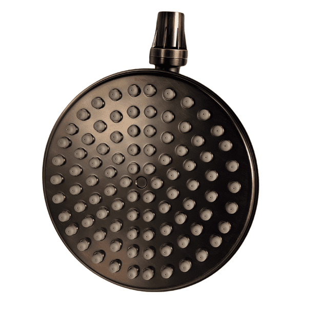 ShowerMe Pomme de Douche Pluie Multidirectionnelle de 9 Pouces en Cuivre - 90 Jets Sans Obstruction, Installation Sans Outils