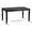 Black, variant on East West Furniture DUT-BLK-T Dudley Kitchen Table - a Rectangle Dining Table Top with Sturdy Legs, 36x60 Inch, Black