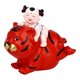 thumbnail image 1 of Hucha pequeña con forma de cerdito, regalo de cumpleaños, juguete infantil con forma de animal, caja para guardar cosas chica roja, 1 of 9