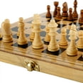 thumbnail image 6 of ODOMY Upgraded Chess Folding Wooden Chess Set with Storage Slots, 6 of 11