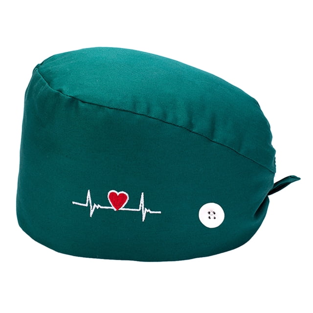 Gorra de Trabajo Perfecl con Diadema Ajustable para Atar en la Espalda Verde