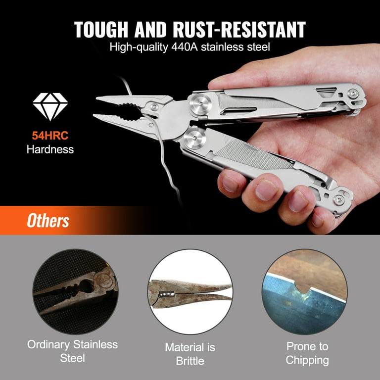 BENTISM 17-In-1 Multitool Pliers Multi Tool with Safety Locking