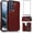 Brown, variant on Compatible with Samsung Galaxy S21 FE Gaxaly S 21 FE 5G Wallet Case Tempered Glass Screen Protector Card Holder Cover Stand Flip Leather Phone Cases for Glaxay S21FE5G UW S21FE 21S G5 Brown