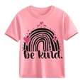 thumbnail image 5 of Babcutegg Kid Boys Uniform Short Sleeve Back to School Wear Casual Fashion Lightweight Summer Shirts for Boys Pink Size 5 T, 5 of 6