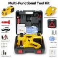 thumbnail image 3 of Naipo Electric Car Jack Kit, 5 Ton 12V Portable Battery CarJack Lifting with Electric Wrench/Built-in Tire Inflator Pump/LED Light for SUV/Sedans Yellow, 3 of 10
