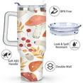 thumbnail image 3 of Mushroom Mug with Handle and Straws 40 OZ Insulated Travel Cup Birthday Present for Women Girls Daughter Mom Gifts for Him/Her Water Bottle, 3 of 7