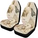 thumbnail image 1 of ABPHQTO Juego de 2 fundas de asiento de coche Vintage mariposa y flores Universal Auto asientos delanteros Protector apto para coche, SUV sedán, camión, 1 of 3