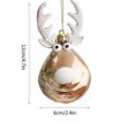 thumbnail image 2 of Christmas Ornaments, Christmas Tree Decorations, 2pc Plastic Hanging Deer Head Ornaments with Intricate Details, Easy to Hang, Versatile Holiday Decor for Trees, Wreaths, Garlands, Gift Boxed Set, 2 of 7