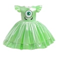 thumbnail image 1 of Disney divertido Mike Wazowski niñas princesa vestido niños Navidad carnaval cumpleaños fiesta Cosplay monstruo Universidad disfraz 3T (etiqueta 100) Gao Jinjia LED, 1 of 1