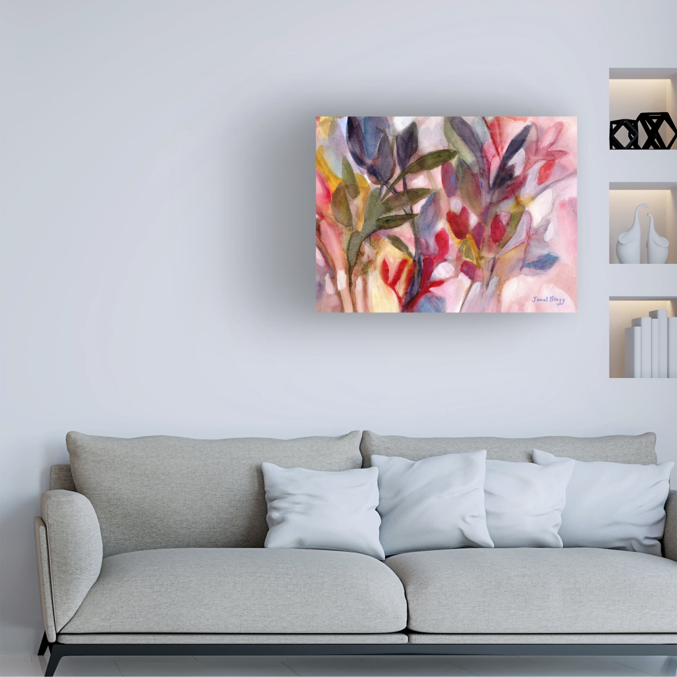 Canvas Wall Art - Janel Bragg 'Joy For all Seasons' Wall Art for Living Room, Bedroom, or Office Décor by Trademark Fine Art - 19 x 14 Inches