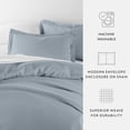 thumbnail image 4 of Ultra Soft & Breathable - Duvet Cover Set - King/Cal-King Light Blue Bedding by Comfort Canopy, 4 of 11