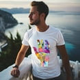 thumbnail image 5 of Men's Graphic TeeArt Painting (24) Letter Print T-Shirts Round Neck Short Sleeves Sizes XS-5XL Summer Daily Casual Tops, 5 of 5