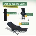 thumbnail image 2 of LEEYNEER 1pc Portable Folding Moon Chair with Stainless Steel Frame  3-Level Adjustable Recliner & Removable Footrest - Lightweight Compact Foldable Design for Camping  Backyard  Outdoor, 2 of 6