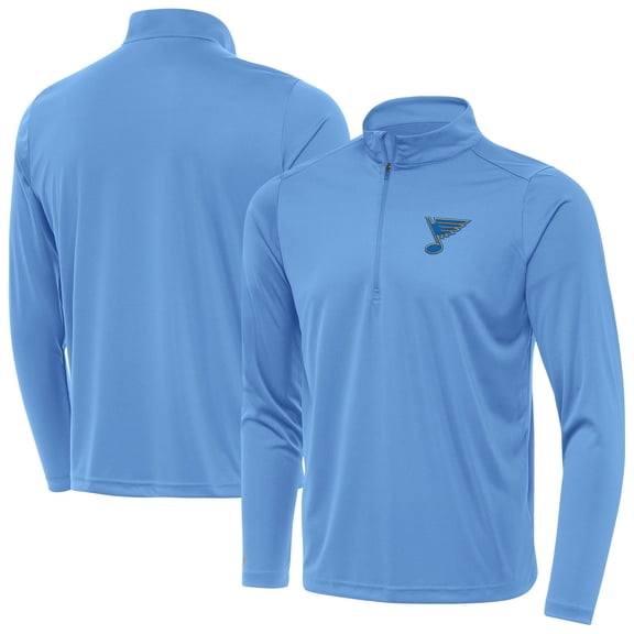 Men's Antigua Blue St. Louis Blues Tribute Lightweight Quarter-Zip Pullover