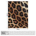 thumbnail image 4 of JEUXUS  Cheetah Sherpa Throw Blanket Leopard Print Plaid Couch | Ultra-Plush Decorative Soft Colorful | Plush Travel Chair Blanket Throws, 4 of 6