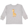 thumbnail image 3 of Inktastic Cute Giraffe Boys or Girls Long Sleeve Toddler T-Shirt, 3 of 5