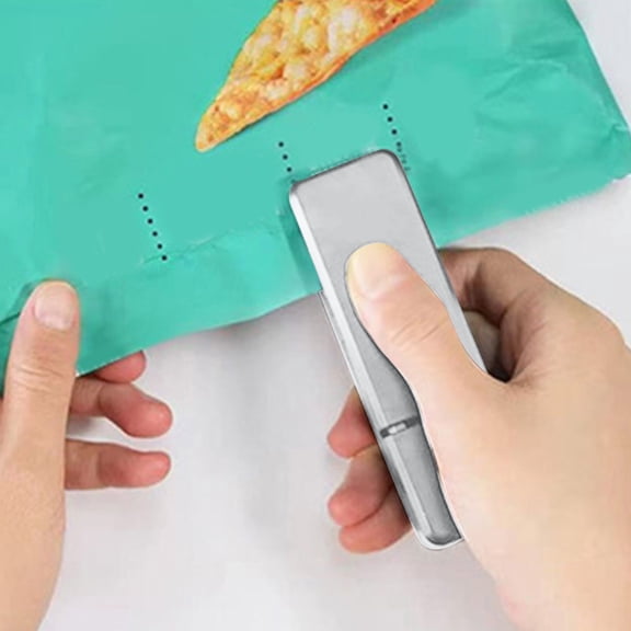 Mini Bag Sealer 2 In 1 Heat Sealer With Cutter Portable Hand Press Bag Resealer For Chip Bags Plastic Snack Storage Freshness Tool
