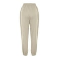 thumbnail image 6 of Fnooota Womens Sweatpants with Pockets, Casual Elastic Waist Drawstring Running Athletic Joggers Beige Size XL, 6 of 8