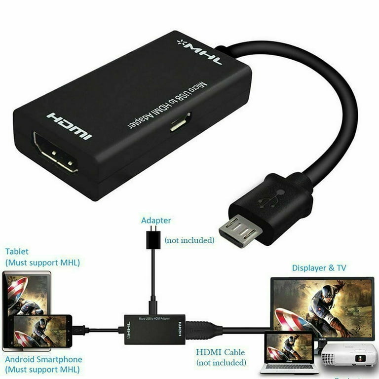 Cable micro usb a hdmi online walmart